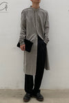 BORIS BIDJAN SABERI Midi Shirt SS22 SHIRT2 F1505F+F035 Charcoal Grey